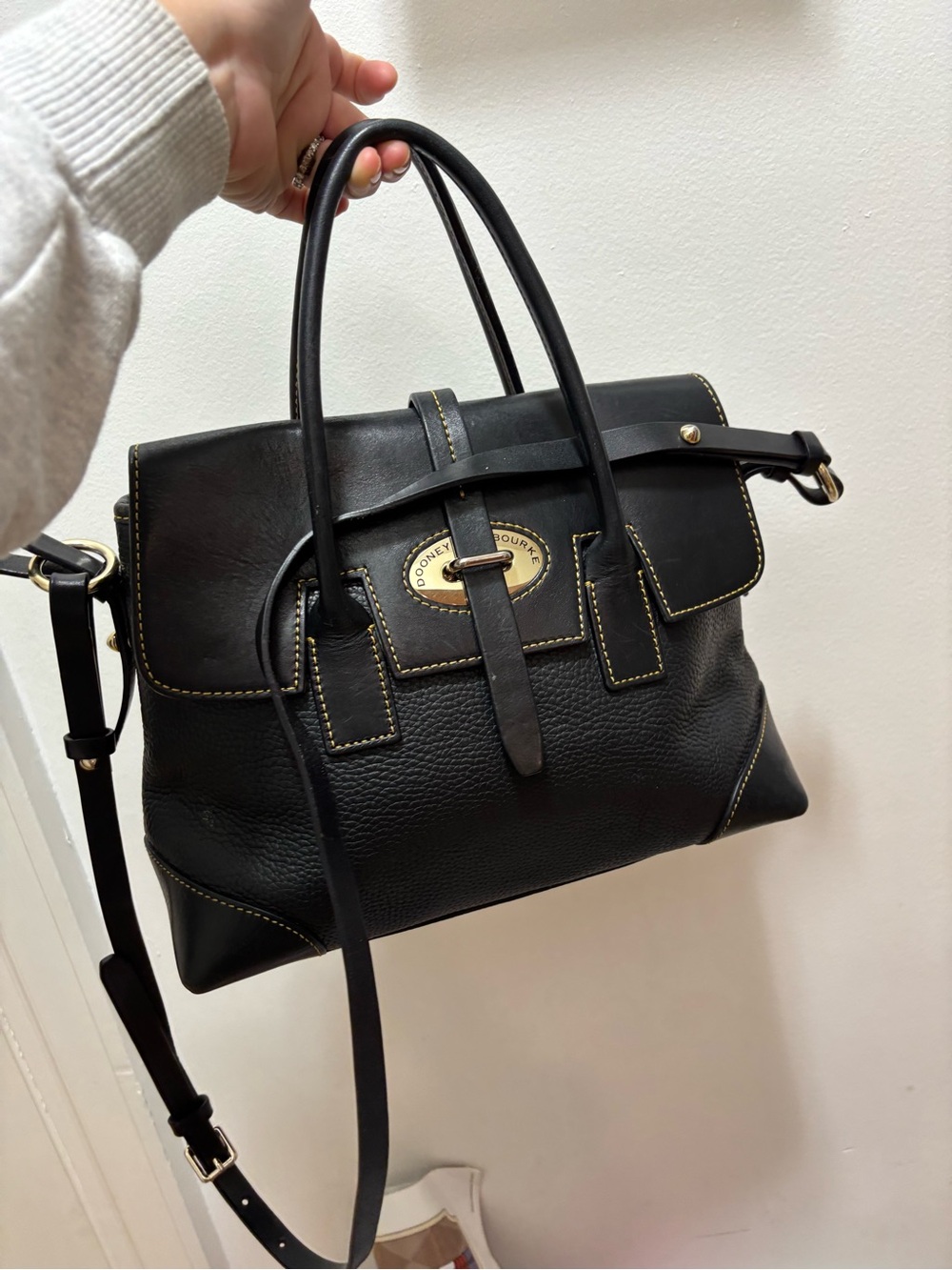 Dooney and Bourke Elisa pebble leather satchel - Picture 2 of 11